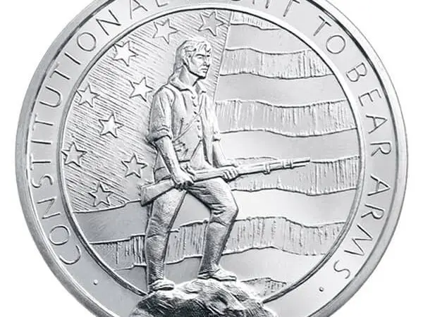 1 oz Silver Round Second Amendment Golden State Mint