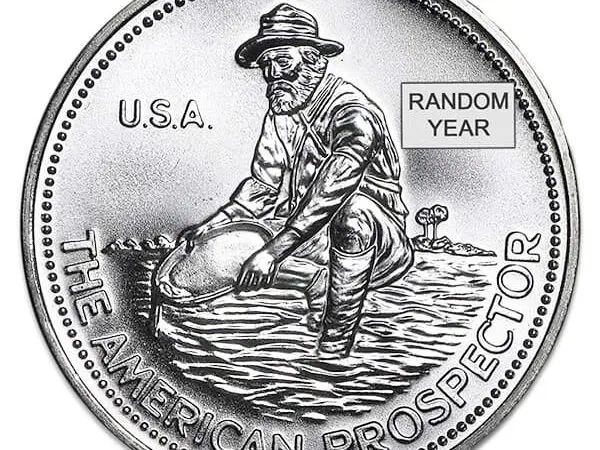 1 oz Silver Engelgard Prospector Round