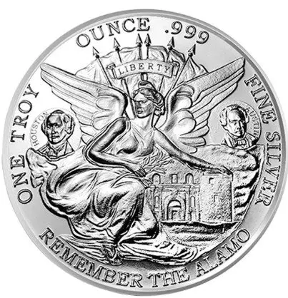 1oz State of Texas Silver Round