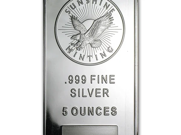 5 oz Silver Bar (our choice design)